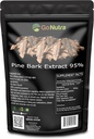 Go Nutra Pine Bark Extract Powder Standardized 95% Proanthocyanidins Pine Bark Powder Potent Supplement 8oz. Pure Non-GMO Vegan