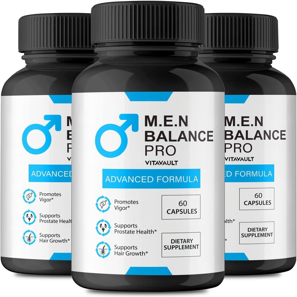 M.E.N Balance Pro Capsules - Official Men Balance Pro Pills to Support Prostate Heath, All Natural Formula for Energy Levels " Total Well-Being, Premium M.E.N Balance Pro Reviews (3 Pack)