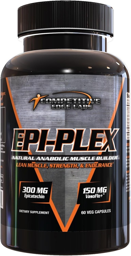 EPI-PLEX by Competitive Edge Labs ( CEL ) : Premium Epicatechin Testosterone Booster para el crecimiento muscular " Lean Strength Gains 300 mg EPIPLEX