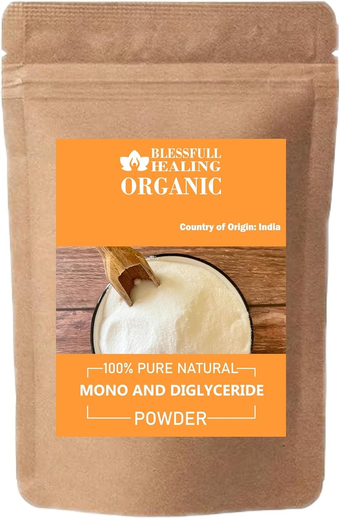 Mono orgánico y Diglicéride Polvo 100% Puro Natural 100 Gram / 3.52 oz