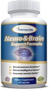 Neuro " Cuidado del cerebro, suplemento cerebral de fuerza extra para la memoria, enfoque, " Claridad - Función de memoria, niveles de inteligencia " , suplemento de salud cerebral premium para hombres " mujeres, 60 cápsulas
