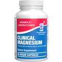 Complejo de magnesio triple 400 Mg - Fórmula clínica Suplemento de magnesio Chelated con Glycinate Malate y Citrate para el músculo óptimo Nerve Bone &amp; Digestive Health Support - 1 Mes de Suministro
