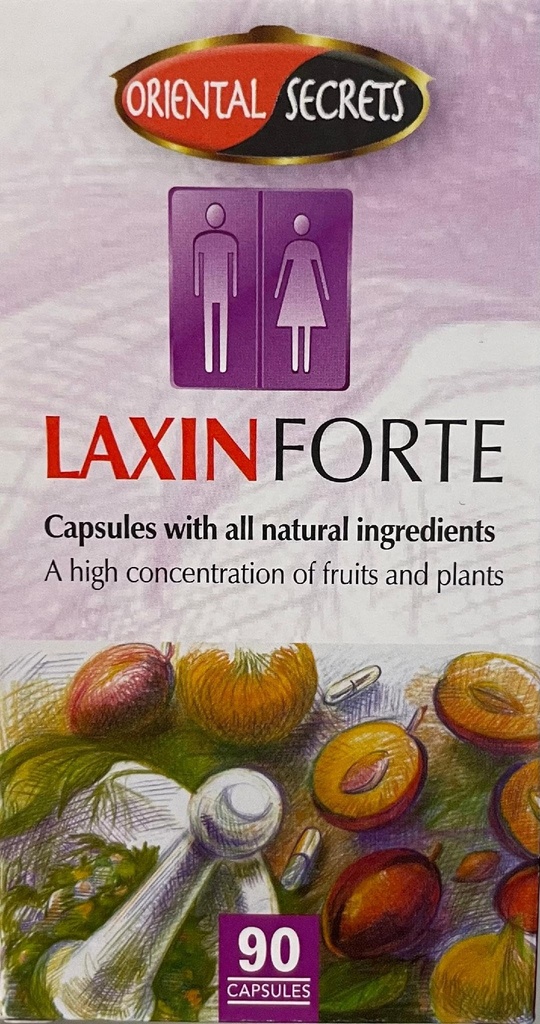 Laxin Forte Regular Bowel Movement 90 Capsules Kosher