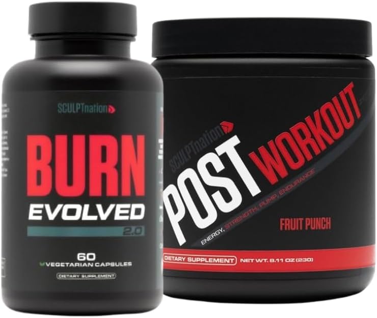 Sculpt Nation by V Shred Burn Evolved 2.0 and Post Workout Fruit Punch Bundle