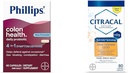 Philips' Colon Health Daily Probiotic Capsules, 4-in-1 Symptom Defense & Citracal Slow Release 1200, 1200 mg Calcium Citrate y Calcium Carbonate Blend