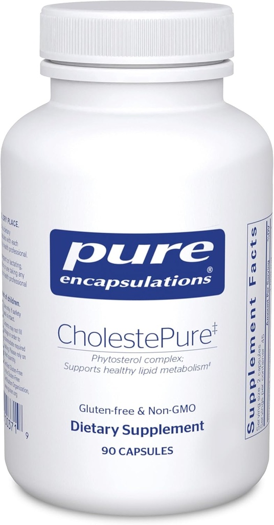 Pure Encapsulations CholestePure ← Suplemento para apoyar la salud cardiovascular, la función de la enzima y el metabolismo de la lipid*