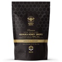 Manuka Honey Drops UMF 15+ / MGO 514+ " Propolis Drops Made in New Zealand – Natural Ingredients – Soothing Drops – Lemon & Honey Flavor - 25 gotas