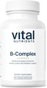 Nutrientes Vitales Vitamina B-Complex ANTE Vegan Complejo de alta potencia Vitaminas TENIDO B Vitaminas Apoyo Energía Producción, Metabolismo y Salud del Corazón* TENIDO Gluten, Lácteo, Soy Libre ANTE 60 cápsulas