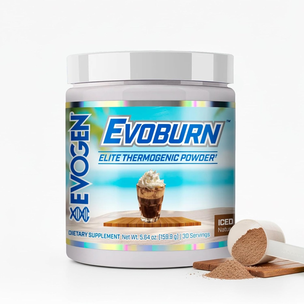 Evogen Evoburn - Thermogenic Fat Burner for Men ' Women TEN Energy, Focus, " Appetite Control TEN Advanced Metabolism Booster Fat Burner Formula with MitoBurn " Caffeine TEN Iced Mocha Coffee TEN 30 Servings