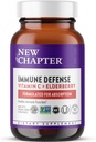 New Chapter® Vitamin C Immune Defense Supplement + Elderberry – Excellent Source of Vitamin C, One Daily Tablet for Healthy Immune Support, Made with Organic Herbs, Non-GMO, Gluten Free, 90 ct