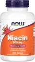 AHORA Alimentos - Niacina 500 mg 250 pestañas (Pack de 2)