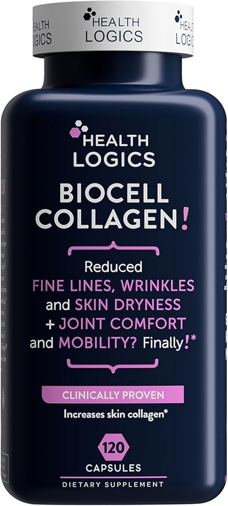 Lógicas de salud BioCell Collagen Joint and Skin Care 120 Capsules