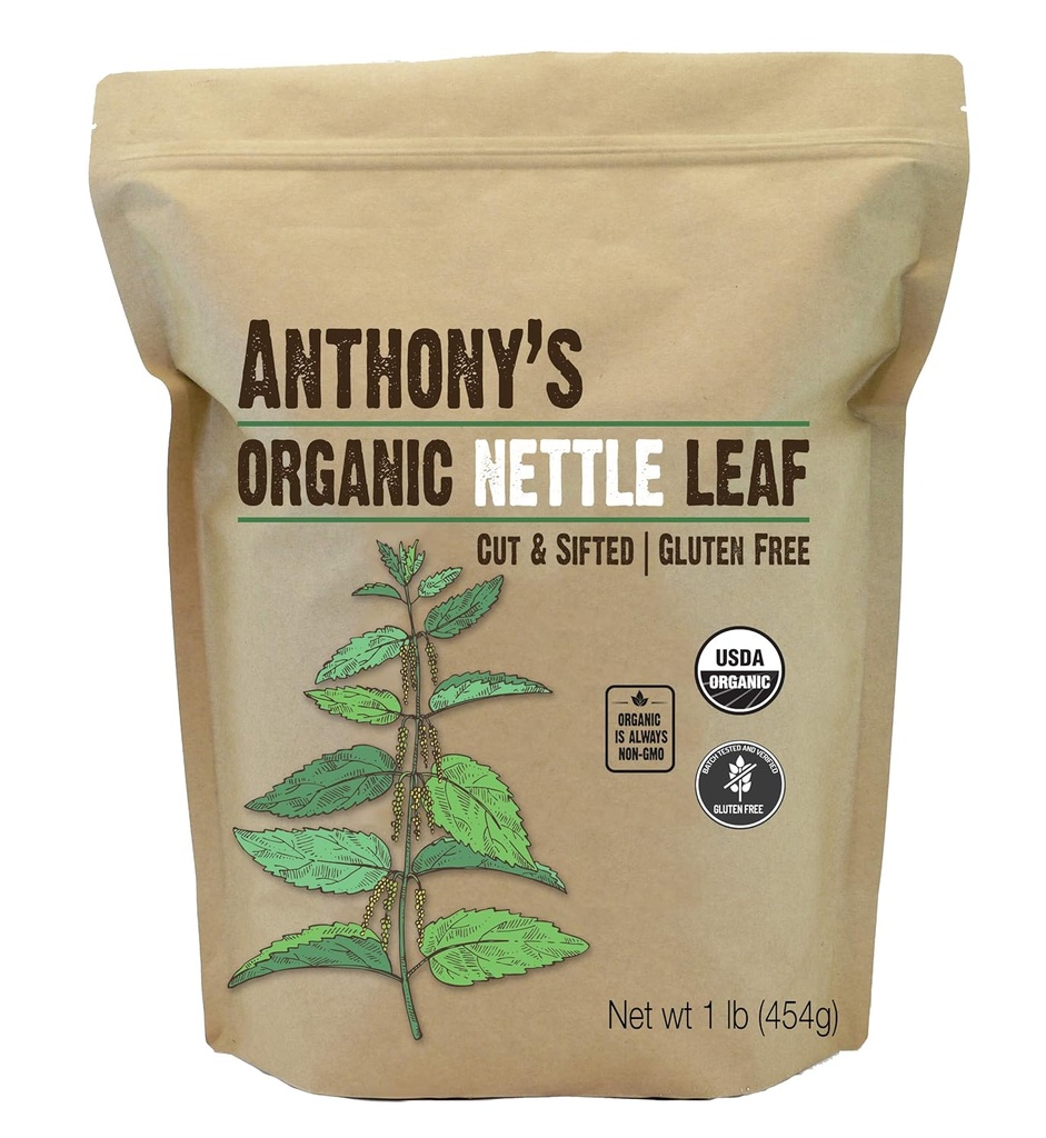 Hoja de botella orgánica de Anthony, 1 lb, libre de gluten, no GMO, cortada, no grabada, amigable de Keto