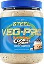 Suplementos de acero Veg-PRO ← Polvo de proteína vegana, mantequilla de maní Cookies " Creme peru 25 Servings (1.93lbs) ANTE Vegan Protein Powder with BCAA Amino Acid ¦ Non Dairy ← Bajo Carb Formula
