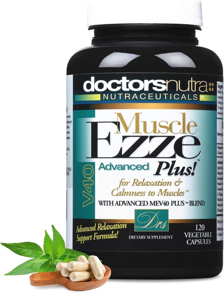 Muscle Ezze Plus - Uso del día o de la noche - Sin gluten - 120 Veg.