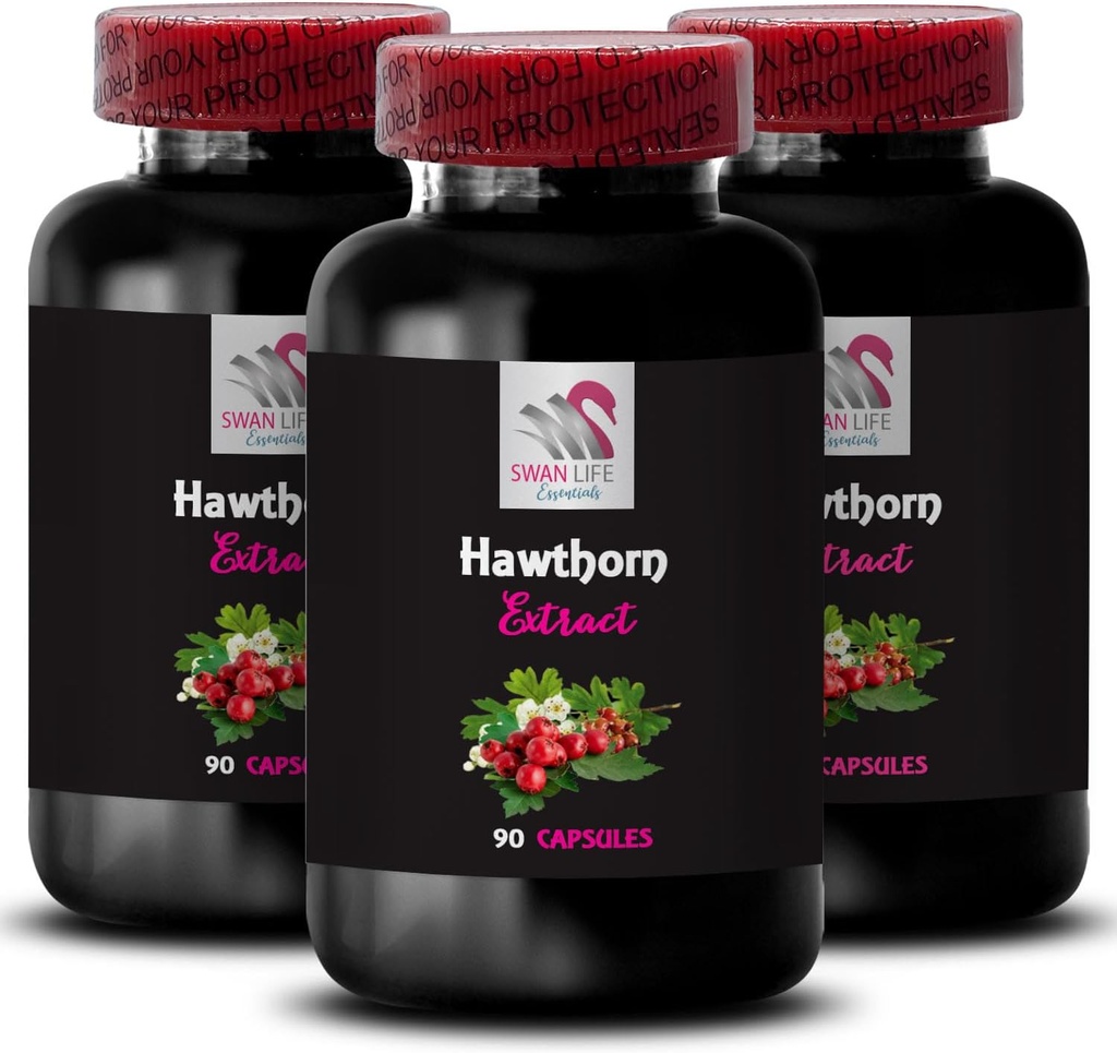 Rooted in Nature - HAWTHORN EXTRACT - Berry Boost, Ancient Leaf Extract, Flora's Berry Magic, Botanical Wild Berry, Leaf Tradicional, Harvest Blend, Leaf Power Tradition 3 Bottles 180 Capsules