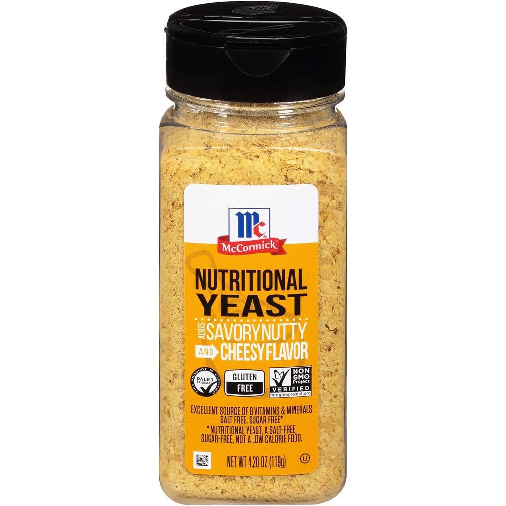 Levadura Nutricional McCormick (Sprinkle on Everyday Recipes to Add Rich Umami Flavor), 4.2 oz