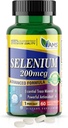 América Medico ' Ciencia Selenium 200 mcg (1 Pack of 60 Tablets) Suplemento dietético puro para hombres y mujeres, Trace esencial mineral y potente antioxidante Mejor para el soporte inmunológico y la salud tiroidea