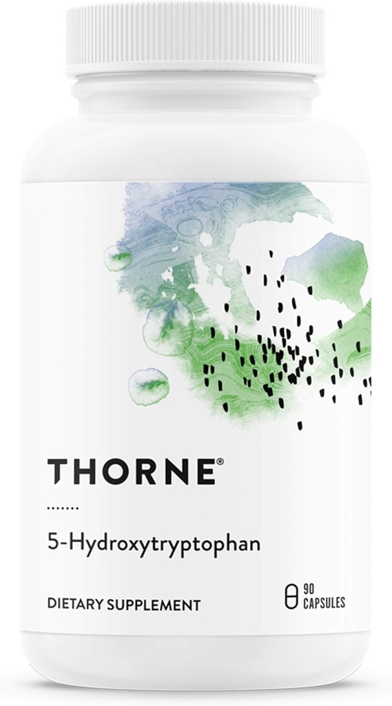 THORNE 5-Hydroxytryptophan (5-HTP) - Apoyo a la serotonina para la gestión del sueño y la tensión* - 90 cápsulas