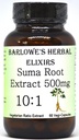 Barlowe's Herbal Elixirs Suma Root Extract Supplement TEN Pfaffia Paniculata TEN 10:1 Concentrated Extract TEN 500mg Per Capsule ANTE 60 Vegan Capsules TEN Stearate-Free, Glass Bottled, Additive-Free