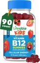 Lifeable Azúcar Niños Gratis Vitamina B12 Gummies TENIDO 1000 mcg TENIDO Great Tasting B12 Vitaminas para Niños Silenciosos Energéticos, Mood y Metabolismo Soporta Silencio B 12 Vitamina Gummies para Niños y Niñas