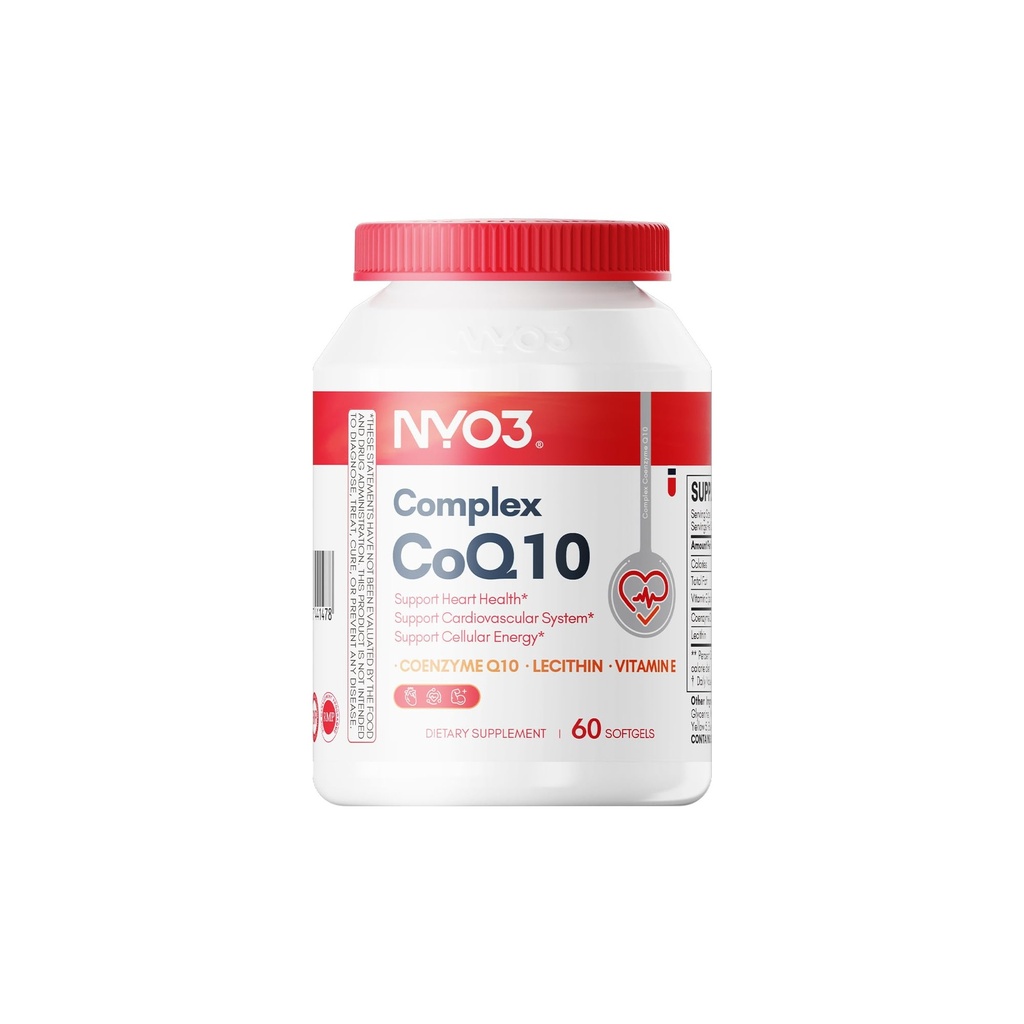 CoQ10 200 mg con lecitina y vitaminas E, absorción ultra alta, antioxidante para la producción de energía de salud cardíaca, alta coenzima Q10 Contenido, Gluten libre, no GMO, 60 días de suministro