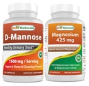 Mejores Naturales D-Mannose 1500 mg &amp; Magnesio Glycinate 425 mg