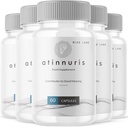 rize labs Atinnuris Capsules, Suplemento dietético para ayudar a calmar los nervios del oído, apoyar el oído saludable, píldoras avanzadas de la fórmula - paquete de 5(300 cápsulas)