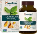 Himalaya Turmeric 95 Suplemento con Curcumin/Curcuminoids, Soporte Conjunto y Musculo, Flexibilidad óptima y movilidad, 600 mg, No GMO, Vegan, Gluten Gratis, 60 cápsulas, 60 días de suministro
