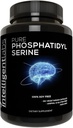 Labs inteligentes Phosphatidylserine Suplemento 100mg, 90 cápsulas de alta resistencia, 100% Soy y sin alérgenos, Phosphatidylserine puro de Sunflower Lecithin