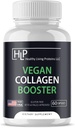 Proteínas vivas saludables  Booster Vegan Collagen ← Ayuda a apoyar &amp; Boost Collagen en su sistema para el cabello saludable, la piel, uñas ← Vegan, Vegetarian, Keto, Paleo, Gluten Free ← Capsules (60 Conde)