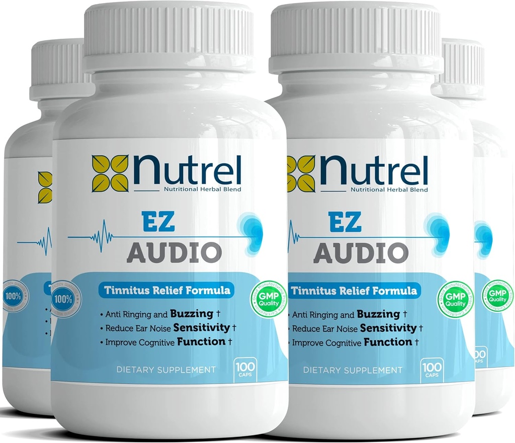 Ez Audio - (100 CAPS) Advanced Hearing Ringing Relief Support Tinnitus Calm Ear (4)