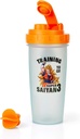 Dragon Ball Z Super Saiyan Goku Gym Shaker Bottle - 20 onzas BPA-Free Blender Botella de plástico con Whisk Ball - Protein Shake, Meal Replacement, Smoothie Mixer - Gym Workout Accessory - Ideal DBZ Regalos