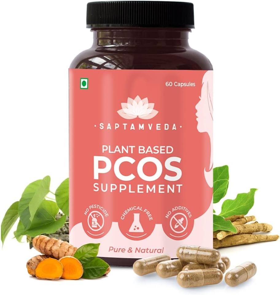 Plant Based PCOS/PCOD Suplemento 60 Veg Capsules (500Mg) Pack 1 ← Medicina ayurvédica para los periodos retrasados Suplementos para las mujeres que promueven un mejor ciclo " Saldo hormonal
