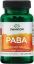 Swanson PABA - Complejo potente B Apoyo a la formación de células rojas de sangre - Folic Acid Component Aiding Supply Oxygen to Cells and Skin Health Support - (120 cápsulas, 500 mg cada uno)