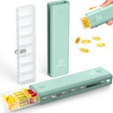 Yaklim Weekly Pill Organizer 1 Time a Day, 7 Day Pill Organizer Daily Pill Box Travel Medication Pill Case, Pill Container for Vitamin,1 Week Pill Organizer to Hold Medicine, Supplement, Fish Oil
