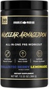 Armagedón nuclear de guerra anabólico Pre-Trabajo para hombres y mujeres con L-Citrulline, Beta Alanine Powder y Caffeine (Ballistic Berry Lemonade - 30 Servings)