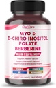 Ultra Myo & D-Chiro Inositol con Folate, Vitamina C & D3 - Suplemento All-in-1 para Ciclos Saludables, Balance Hormonal &amp; Apoyo Metabólico - Hecho en los EE.UU.- 150 cápsulas