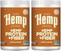 Just Hemp Foods Hemp Protein Powder Plus Fiber, Non-GMO Verified with 11g of Protein > 11g of Fiber per Serving, 16 oz - Packaging May Vary (Pack of 2)