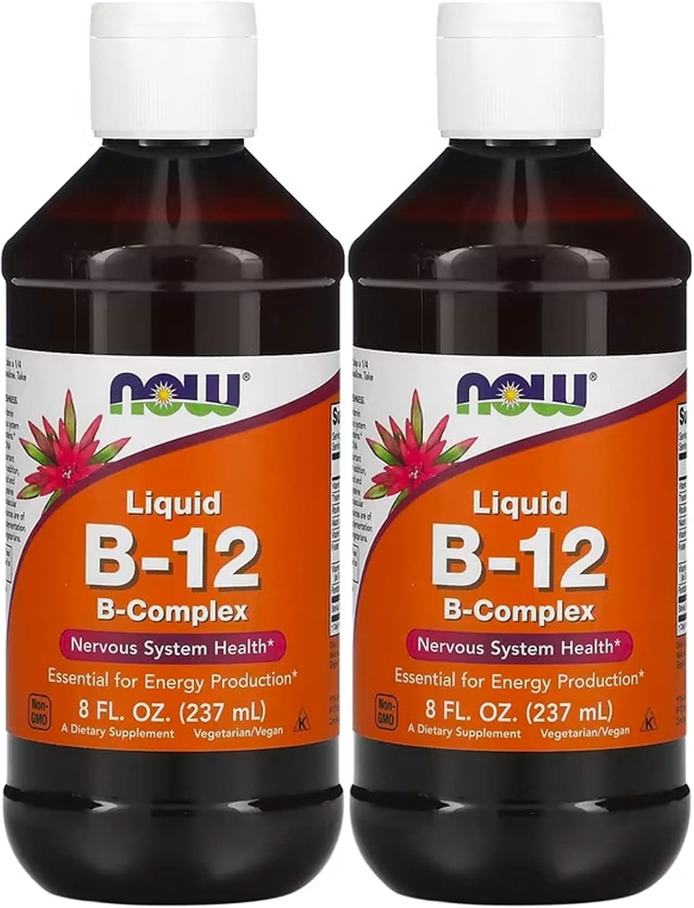 AHORA Alimentos Vitamina B-12 Liquid, 8oz (Pack of 2)