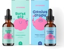 JoySpring Liquid B Complex y Genius Focus Drops para niños