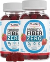 YumVs Sugar Free Prebiotic Fiber Gummies for Adults and Kids - Berry Flavor - Kosher Halal 4g High Fiber Supplement for Women and Men - Daily Fiber for Digestive Health (60 Count, 2PK)