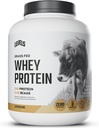 Niveles Grass Fed Whey Protein Powder, No Artificials, 24G de Protein, Cappuccino, 5LB