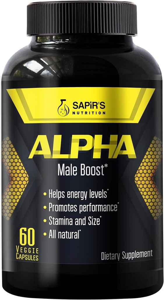 Píldoras de ampliación alfa para hombres - Aumentar 2 en 60 días Male Enhancing Suplemento - Horny Goat Weed Muscle Builder - Testosterone Booster para hombres - Energía, Fuerza, resistencia, rendimiento