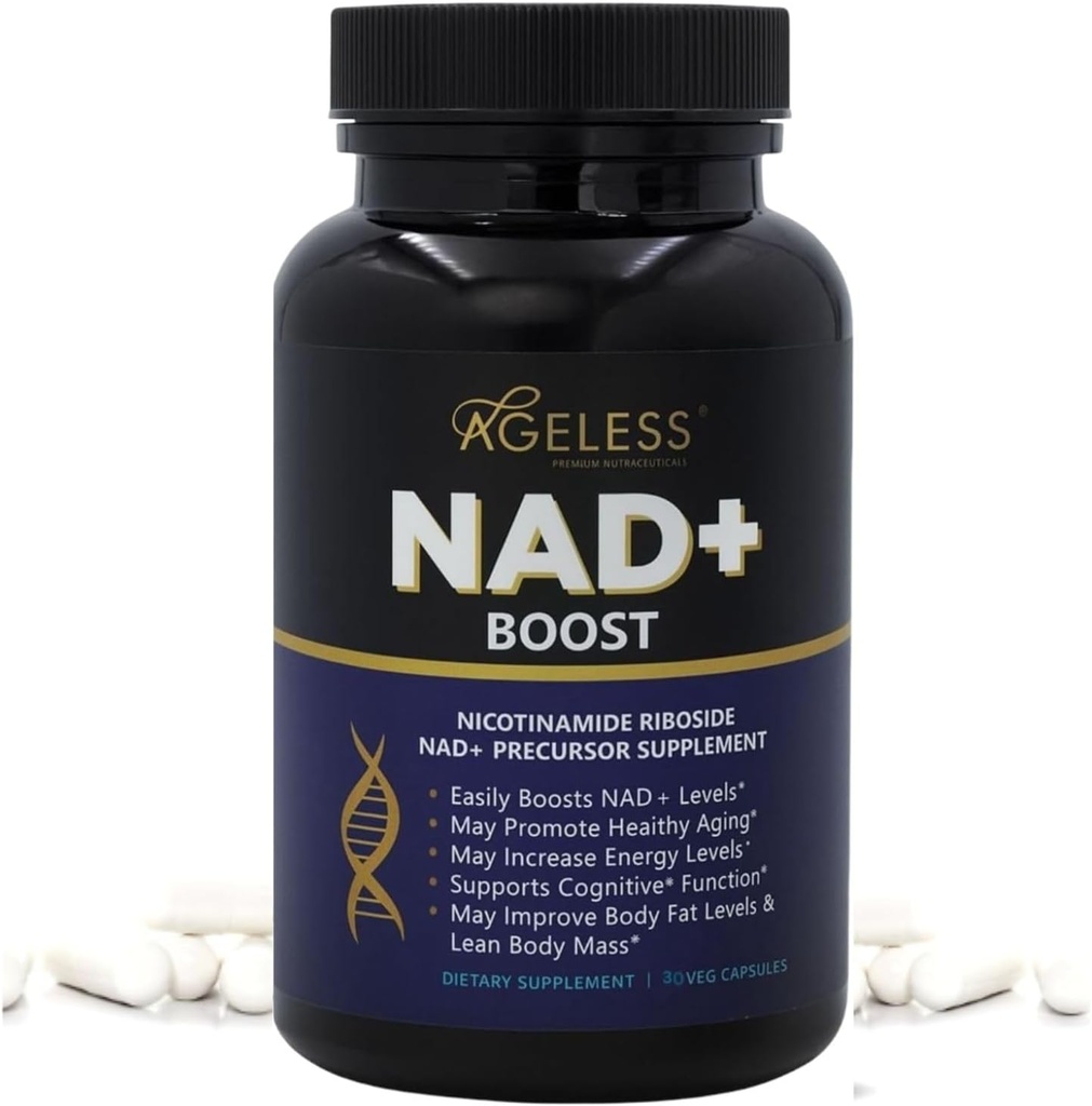 Suplementos de la NAD sin edad para hombres y mujeres que sufren alta pureza 300mg Nicotinamide Riboside Chloride