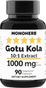 MONOHERB Gotu Kola Extracto 1000 mg - 90 cápsulas vegetarianas