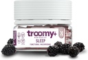 Troomy Sleep Reishi + Melatonin Great Tasting Mushroom Gummies - Soportes Descanso sueño - Black Raspberry - 30 cuenta