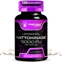 Nattokinase Suplemento capsules 5000 FU, de terceros testó Nattokinase – Enzymes de japonés Natto – Asistencia de bienestar diario – 120 Conde (Pack of 1)