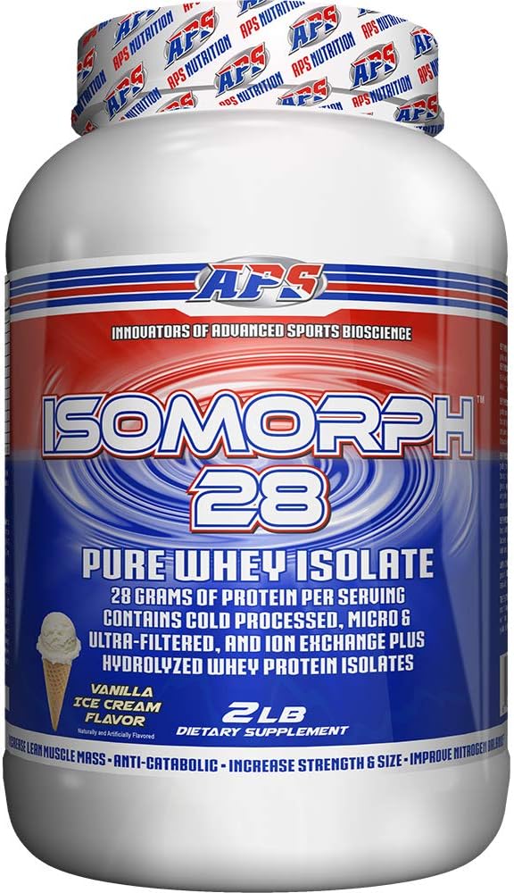 APS Nutrition Isomorph Protein Powder Suplemento Silencio Whey Protein Isolate  Ultra- Filtrado ← Vanilla Ice Cream, 2 Pound (Pack of 1)