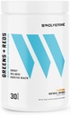 Swolverine Greens &amp; Reds ← Super Greens and Reds Powder with Spirulina, Chlorella, Wheat Grass, Pomegranate, Beet Root, Turmeric, Natural Orange Flavor (30 Servings)